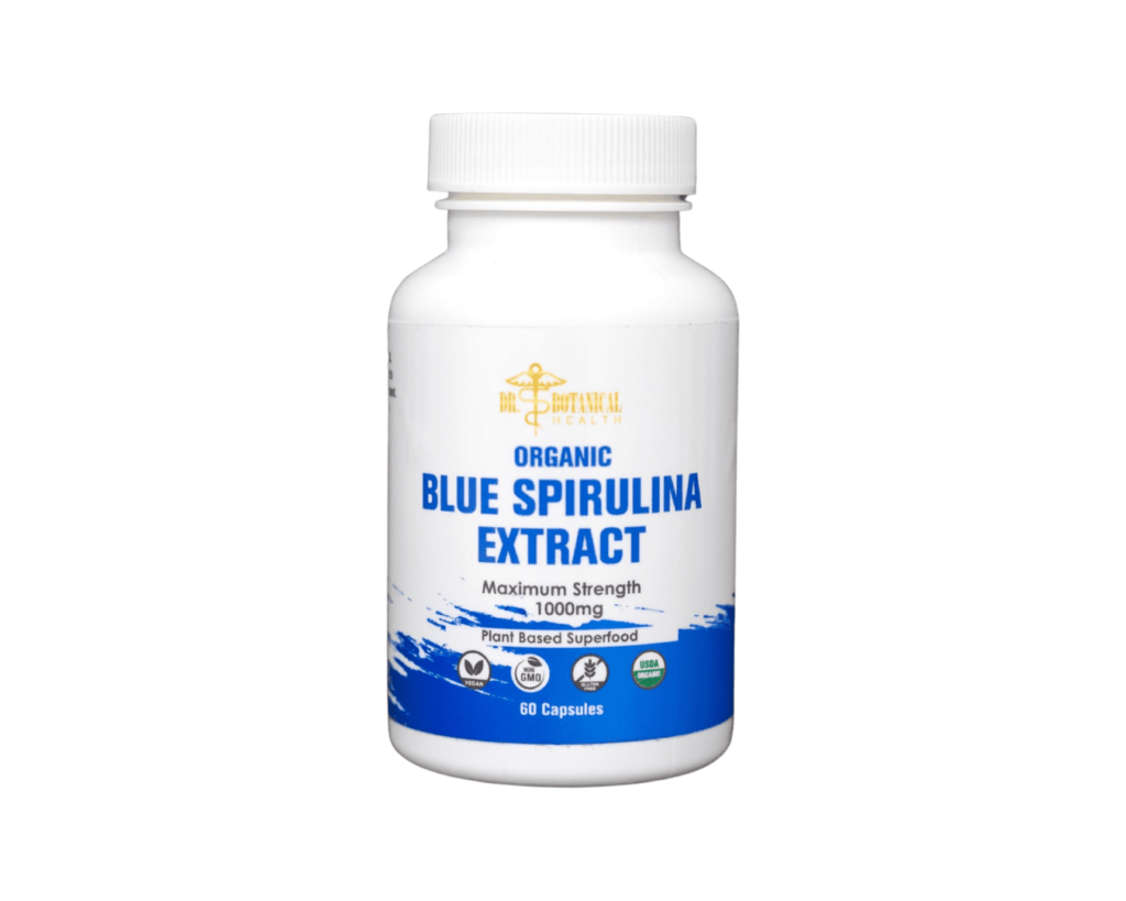 Blue Spirulina Capsules (100% Organic)